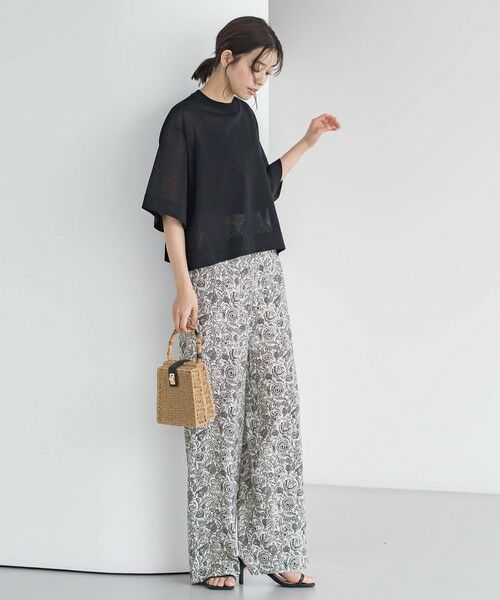 Droite lautreamont / ドロワットロートレアモン ニット・セーター | シアーワイドTニット≪手洗い可能≫ | 詳細12