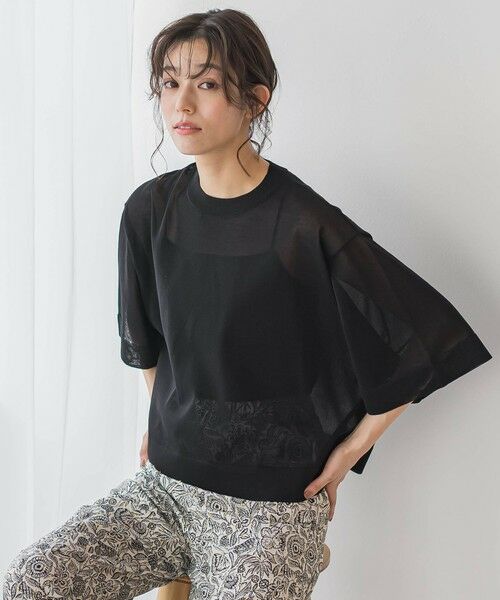 Droite lautreamont / ドロワットロートレアモン ニット・セーター | シアーワイドTニット≪手洗い可能≫ | 詳細14