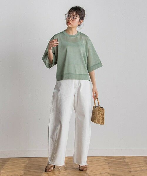 Droite lautreamont / ドロワットロートレアモン ニット・セーター | シアーワイドTニット≪手洗い可能≫ | 詳細17