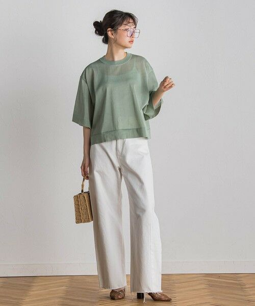 Droite lautreamont / ドロワットロートレアモン ニット・セーター | シアーワイドTニット≪手洗い可能≫ | 詳細18