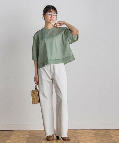 Droite lautreamont / ドロワットロートレアモン ニット・セーター | シアーワイドTニット≪手洗い可能≫ | 詳細20