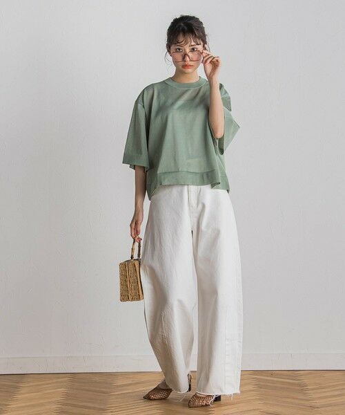 Droite lautreamont / ドロワットロートレアモン ニット・セーター | シアーワイドTニット≪手洗い可能≫ | 詳細21