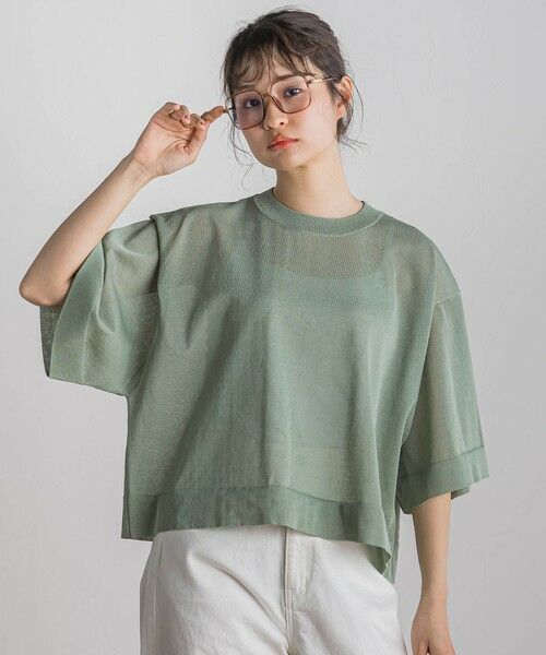 Droite lautreamont / ドロワットロートレアモン ニット・セーター | シアーワイドTニット≪手洗い可能≫ | 詳細22