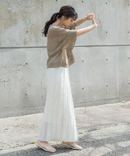 Droite lautreamont / ドロワットロートレアモン ニット・セーター | シアーワイドTニット≪手洗い可能≫ | 詳細30