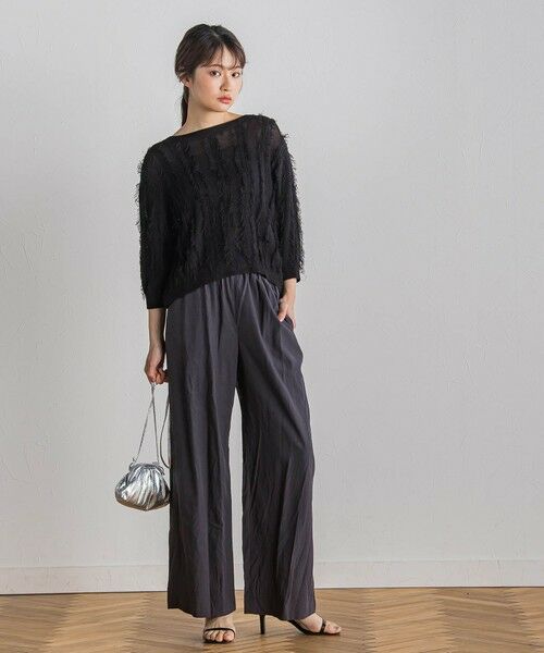 Droite lautreamont / ドロワットロートレアモン ニット・セーター | フリンジニットプルオーバー≪手洗い可能≫ | 詳細8