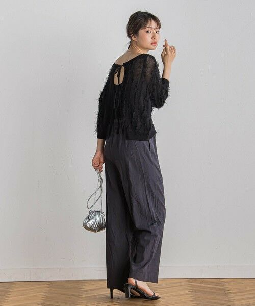 Droite lautreamont / ドロワットロートレアモン ニット・セーター | フリンジニットプルオーバー≪手洗い可能≫ | 詳細9