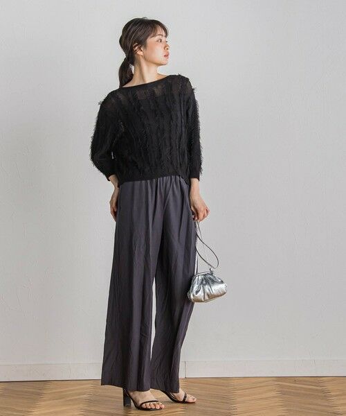 Droite lautreamont / ドロワットロートレアモン ニット・セーター | フリンジニットプルオーバー≪手洗い可能≫ | 詳細12