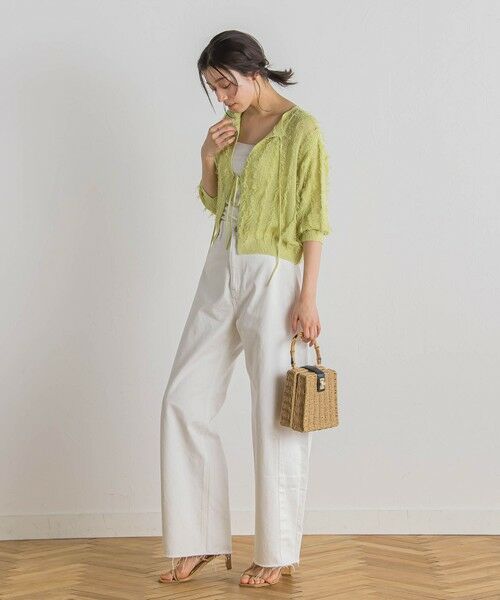 Droite lautreamont / ドロワットロートレアモン ニット・セーター | フリンジニットプルオーバー≪手洗い可能≫ | 詳細24