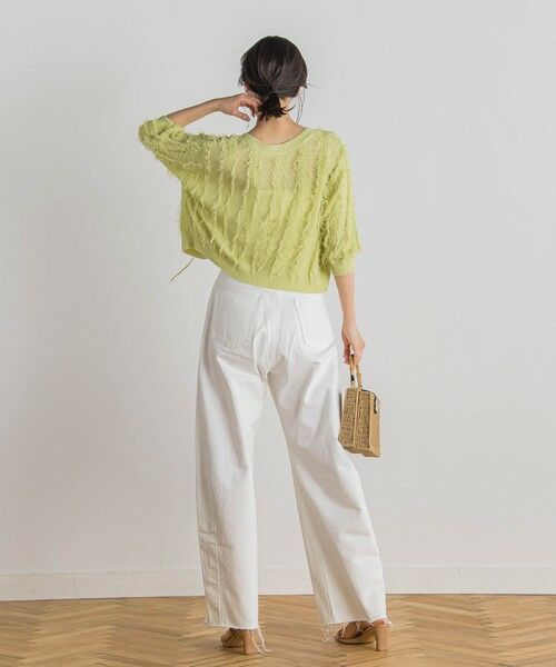 Droite lautreamont / ドロワットロートレアモン ニット・セーター | フリンジニットプルオーバー≪手洗い可能≫ | 詳細25