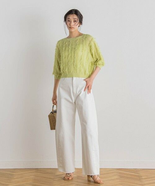 Droite lautreamont / ドロワットロートレアモン ニット・セーター | フリンジニットプルオーバー≪手洗い可能≫ | 詳細17