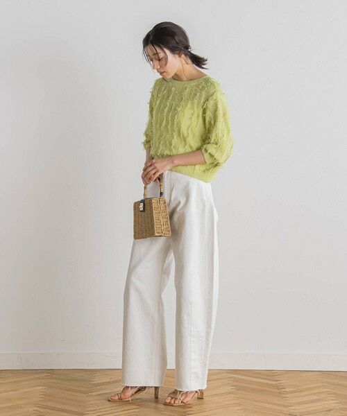 Droite lautreamont / ドロワットロートレアモン ニット・セーター | フリンジニットプルオーバー≪手洗い可能≫ | 詳細18