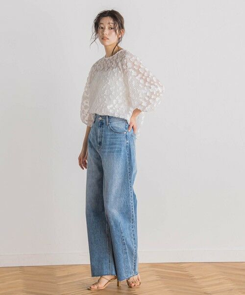 Flower Jacquardブラウス≪洗濯機で洗える≫ （シャツ・ブラウス