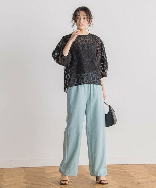 Flower Jacquardブラウス≪洗濯機で洗える≫ （シャツ・ブラウス