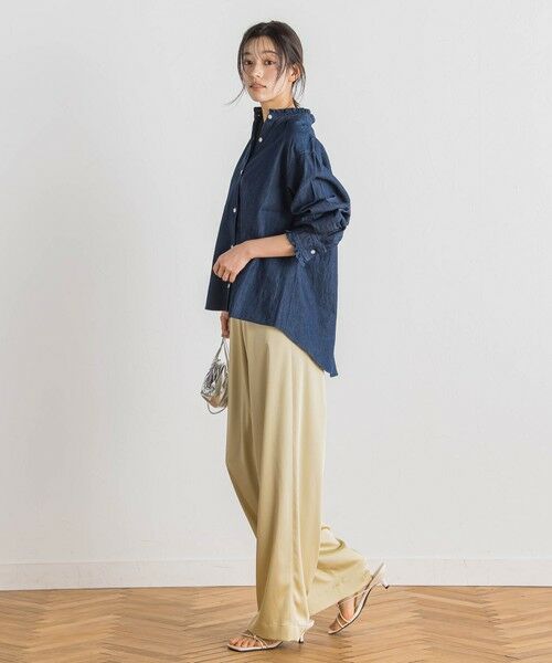 Droite lautreamont / ドロワットロートレアモン シャツ・ブラウス | ダンガリーデニムシャツ≪洗濯機で洗える≫ | 詳細2