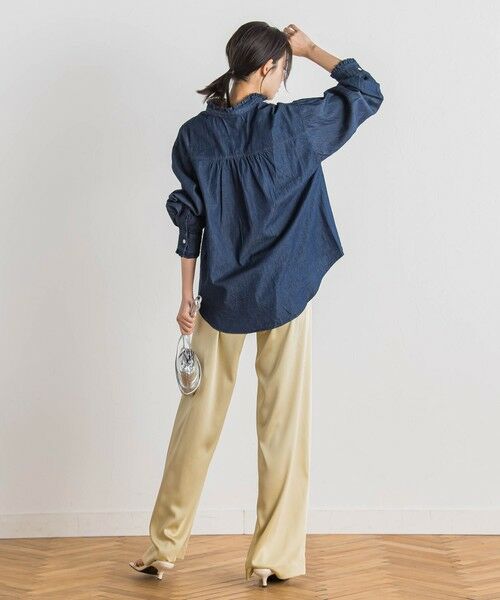 Droite lautreamont / ドロワットロートレアモン シャツ・ブラウス | ダンガリーデニムシャツ≪洗濯機で洗える≫ | 詳細3