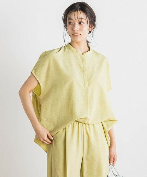 Droite lautreamont / ドロワットロートレアモン シャツ・ブラウス | タンブラーブッチャーブラウス≪手洗い可能≫ | 詳細8