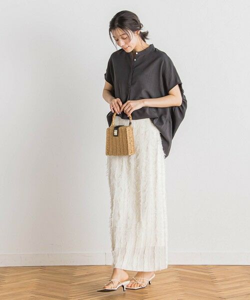 Droite lautreamont / ドロワットロートレアモン シャツ・ブラウス | タンブラーブッチャーブラウス≪手洗い可能≫ | 詳細11