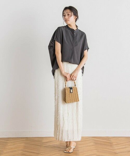 Droite lautreamont / ドロワットロートレアモン シャツ・ブラウス | タンブラーブッチャーブラウス≪手洗い可能≫ | 詳細12