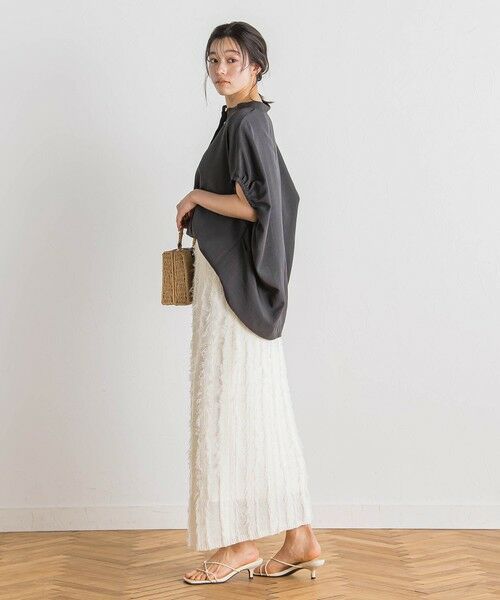 Droite lautreamont / ドロワットロートレアモン シャツ・ブラウス | タンブラーブッチャーブラウス≪手洗い可能≫ | 詳細10