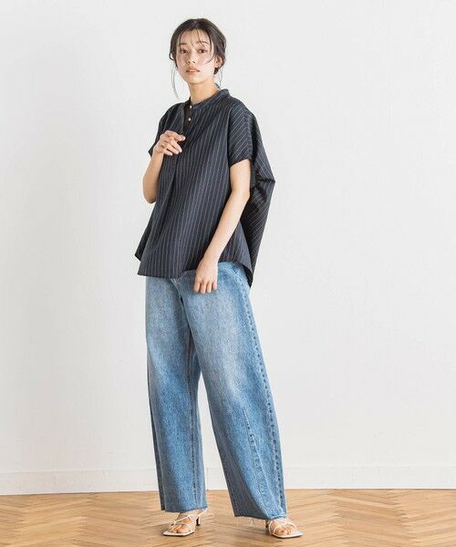 Droite lautreamont / ドロワットロートレアモン シャツ・ブラウス | タンブラーブッチャーブラウス≪手洗い可能≫ | 詳細19