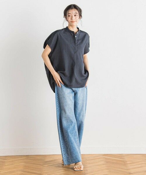 Droite lautreamont / ドロワットロートレアモン シャツ・ブラウス | タンブラーブッチャーブラウス≪手洗い可能≫ | 詳細20