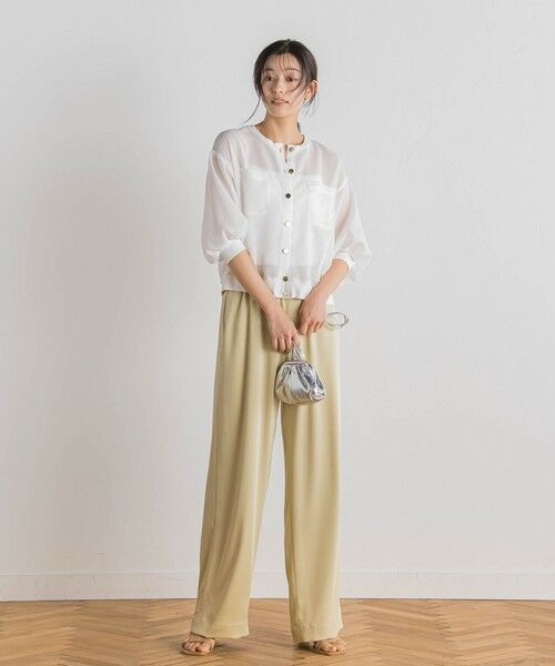 Droite lautreamont / ドロワットロートレアモン カーディガン・ボレロ | 変わり織メッシュカーディガン≪手洗い可能≫ | 詳細2