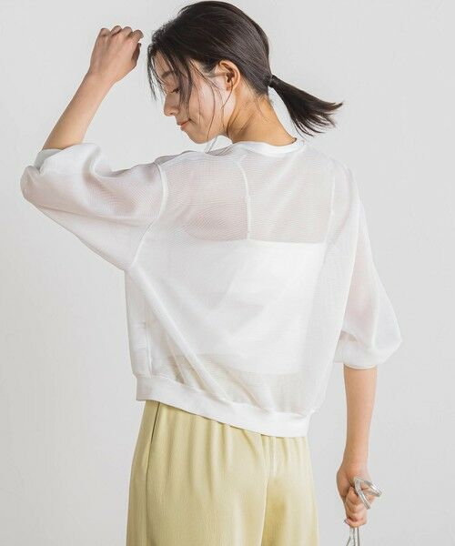 Droite lautreamont / ドロワットロートレアモン カーディガン・ボレロ | 変わり織メッシュカーディガン≪手洗い可能≫ | 詳細7