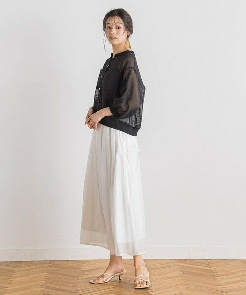 Droite lautreamont / ドロワットロートレアモン カーディガン・ボレロ | 変わり織メッシュカーディガン≪手洗い可能≫ | 詳細9