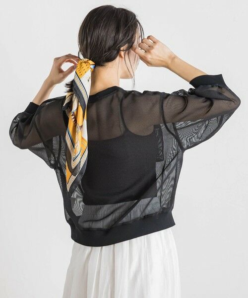 Droite lautreamont / ドロワットロートレアモン カーディガン・ボレロ | 変わり織メッシュカーディガン≪手洗い可能≫ | 詳細13