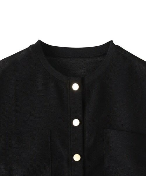 Droite lautreamont / ドロワットロートレアモン カーディガン・ボレロ | 変わり織メッシュカーディガン≪手洗い可能≫ | 詳細17