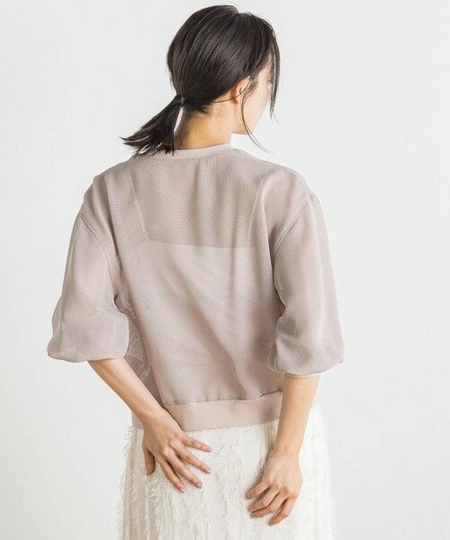 Droite lautreamont / ドロワットロートレアモン カーディガン・ボレロ | 変わり織メッシュカーディガン≪手洗い可能≫ | 詳細25