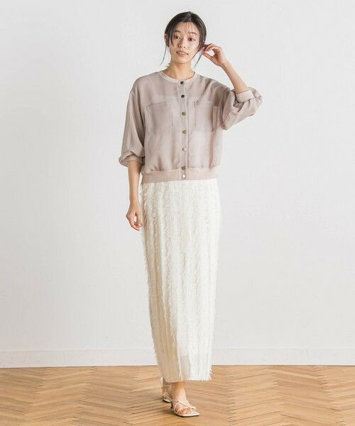 Droite lautreamont / ドロワットロートレアモン カーディガン・ボレロ | 変わり織メッシュカーディガン≪手洗い可能≫ | 詳細22