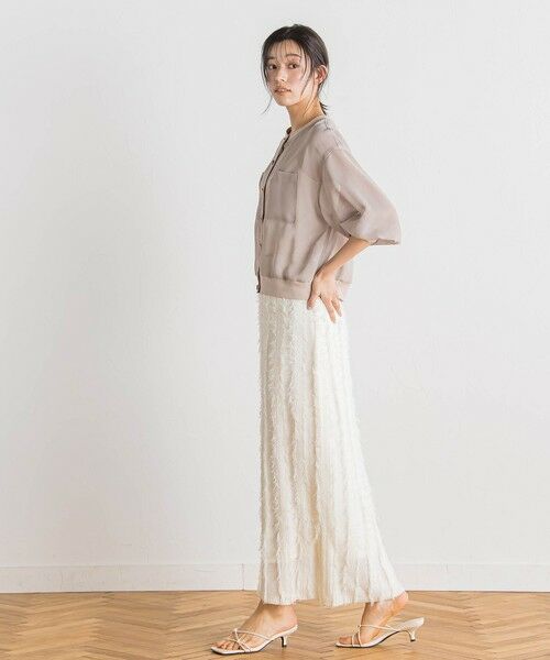 Droite lautreamont / ドロワットロートレアモン カーディガン・ボレロ | 変わり織メッシュカーディガン≪手洗い可能≫ | 詳細23