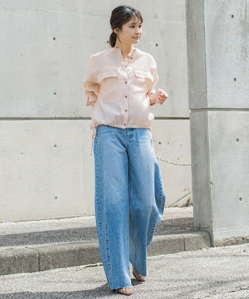 Droite lautreamont / ドロワットロートレアモン シャツ・ブラウス | セミシアードロストブラウス≪手洗い可能≫ | 詳細5