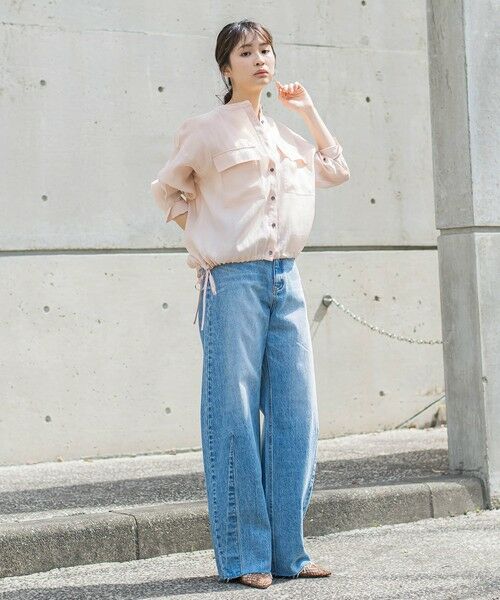 Droite lautreamont / ドロワットロートレアモン シャツ・ブラウス | セミシアードロストブラウス≪手洗い可能≫ | 詳細6