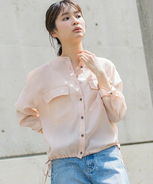 Droite lautreamont / ドロワットロートレアモン シャツ・ブラウス | セミシアードロストブラウス≪手洗い可能≫ | 詳細7