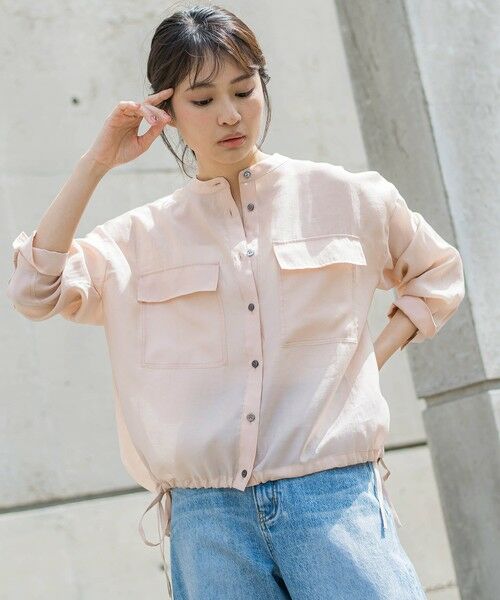 Droite lautreamont / ドロワットロートレアモン シャツ・ブラウス | セミシアードロストブラウス≪手洗い可能≫ | 詳細9