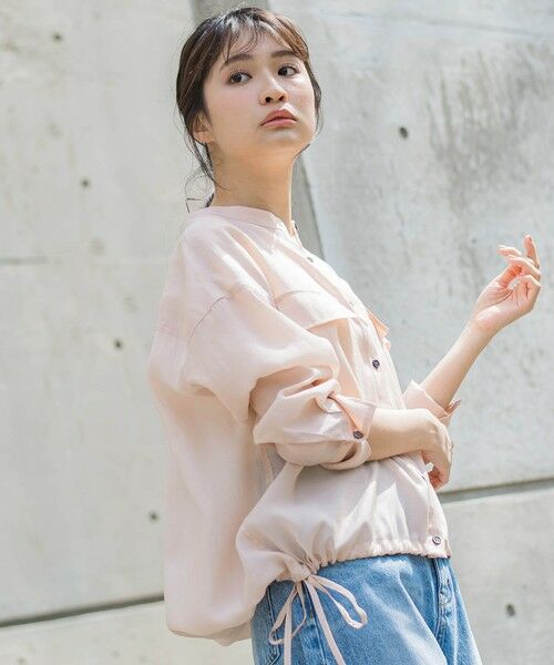 Droite lautreamont / ドロワットロートレアモン シャツ・ブラウス | セミシアードロストブラウス≪手洗い可能≫ | 詳細10