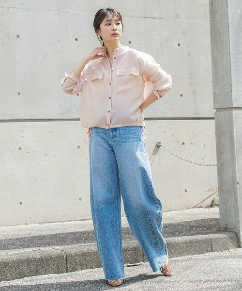 Droite lautreamont / ドロワットロートレアモン シャツ・ブラウス | セミシアードロストブラウス≪手洗い可能≫ | 詳細2