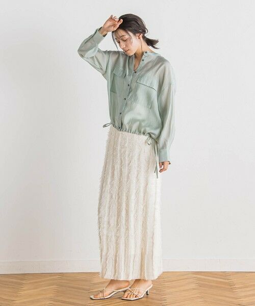 Droite lautreamont / ドロワットロートレアモン シャツ・ブラウス | セミシアードロストブラウス≪手洗い可能≫ | 詳細13