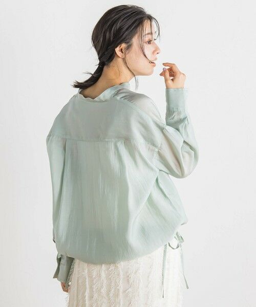 Droite lautreamont / ドロワットロートレアモン シャツ・ブラウス | セミシアードロストブラウス≪手洗い可能≫ | 詳細16