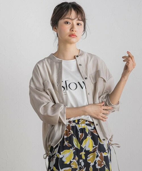 Droite lautreamont / ドロワットロートレアモン シャツ・ブラウス | セミシアードロストブラウス≪手洗い可能≫ | 詳細25