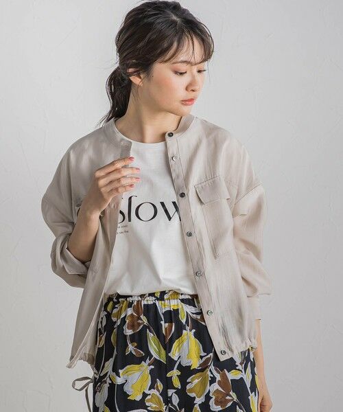 Droite lautreamont / ドロワットロートレアモン シャツ・ブラウス | セミシアードロストブラウス≪手洗い可能≫ | 詳細26