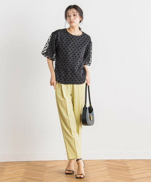 Droite lautreamont / ドロワットロートレアモン シャツ・ブラウス | フロッキードットブラウス≪手洗い可能≫ | 詳細2