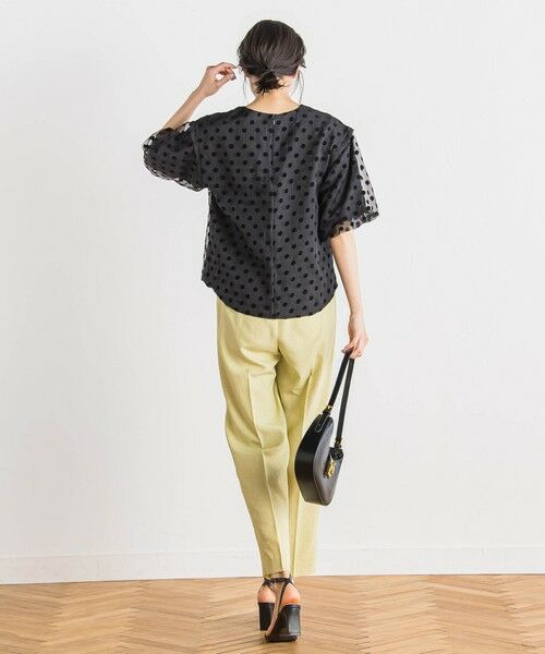 Droite lautreamont / ドロワットロートレアモン シャツ・ブラウス | フロッキードットブラウス≪手洗い可能≫ | 詳細3