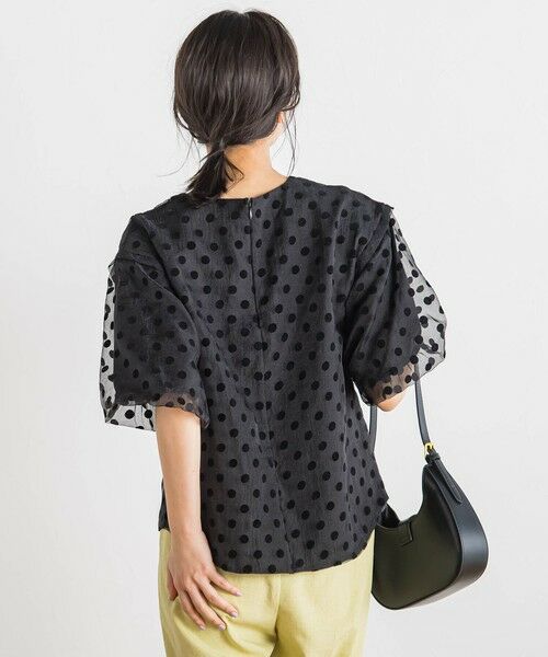 Droite lautreamont / ドロワットロートレアモン シャツ・ブラウス | フロッキードットブラウス≪手洗い可能≫ | 詳細6
