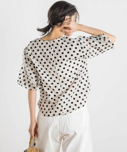 Droite lautreamont / ドロワットロートレアモン シャツ・ブラウス | フロッキードットブラウス≪手洗い可能≫ | 詳細14