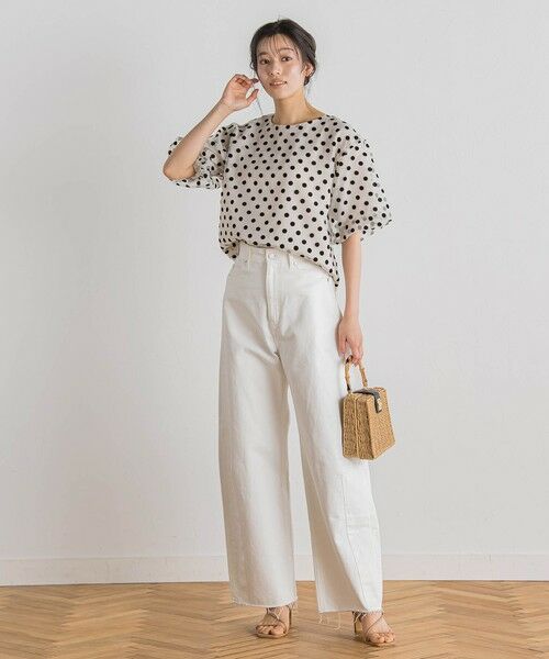 Droite lautreamont / ドロワットロートレアモン シャツ・ブラウス | フロッキードットブラウス≪手洗い可能≫ | 詳細8