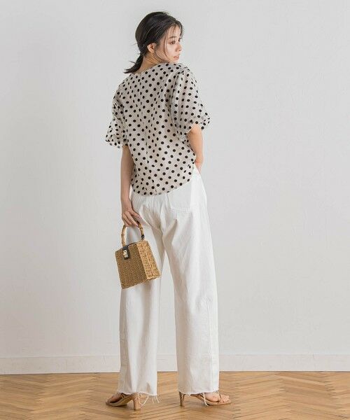 Droite lautreamont / ドロワットロートレアモン シャツ・ブラウス | フロッキードットブラウス≪手洗い可能≫ | 詳細10