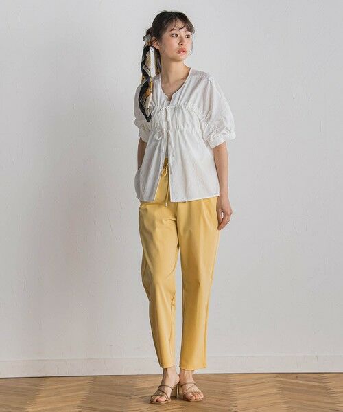 Droite lautreamont / ドロワットロートレアモン シャツ・ブラウス | 【WEB限定】カラミタンブラーリボンブラウス≪手洗い可能≫ | 詳細1